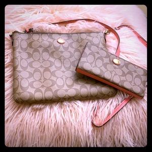 Crossbody Coach Bag with matching wallet